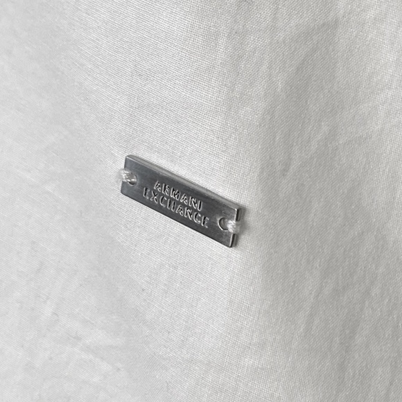 Armani Exchange Knot-Back Button-Down Shirt - Picture 6 of 6